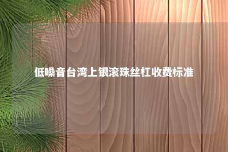 低噪音台湾上银滚珠丝杠收费标准 